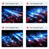 Magical Star Spangled Light Flare Overlays