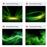 Magical Glowing Witch Magic Overlays