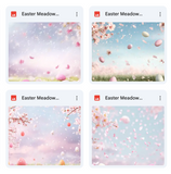 Easter Meadow Background Bundle