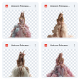 Magical Unicorn Princess Model Overlays