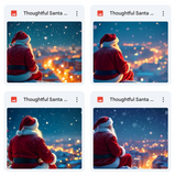Thoughtful Santa Background Bundle