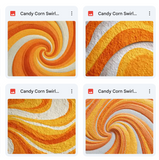 Magical Candy Corn Swirl Textures