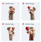 Magical Valentine Puppy Model Overlays