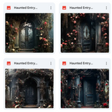Haunted Entry Background Bundle