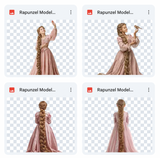 Magical Rapunzel Model Overlays