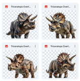 Magical Triceratops Overlays