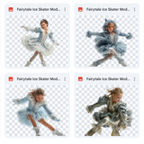 Magical Fairytale Ice Skating Model Overlays