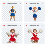 Magical Cheerleader Model Overlays