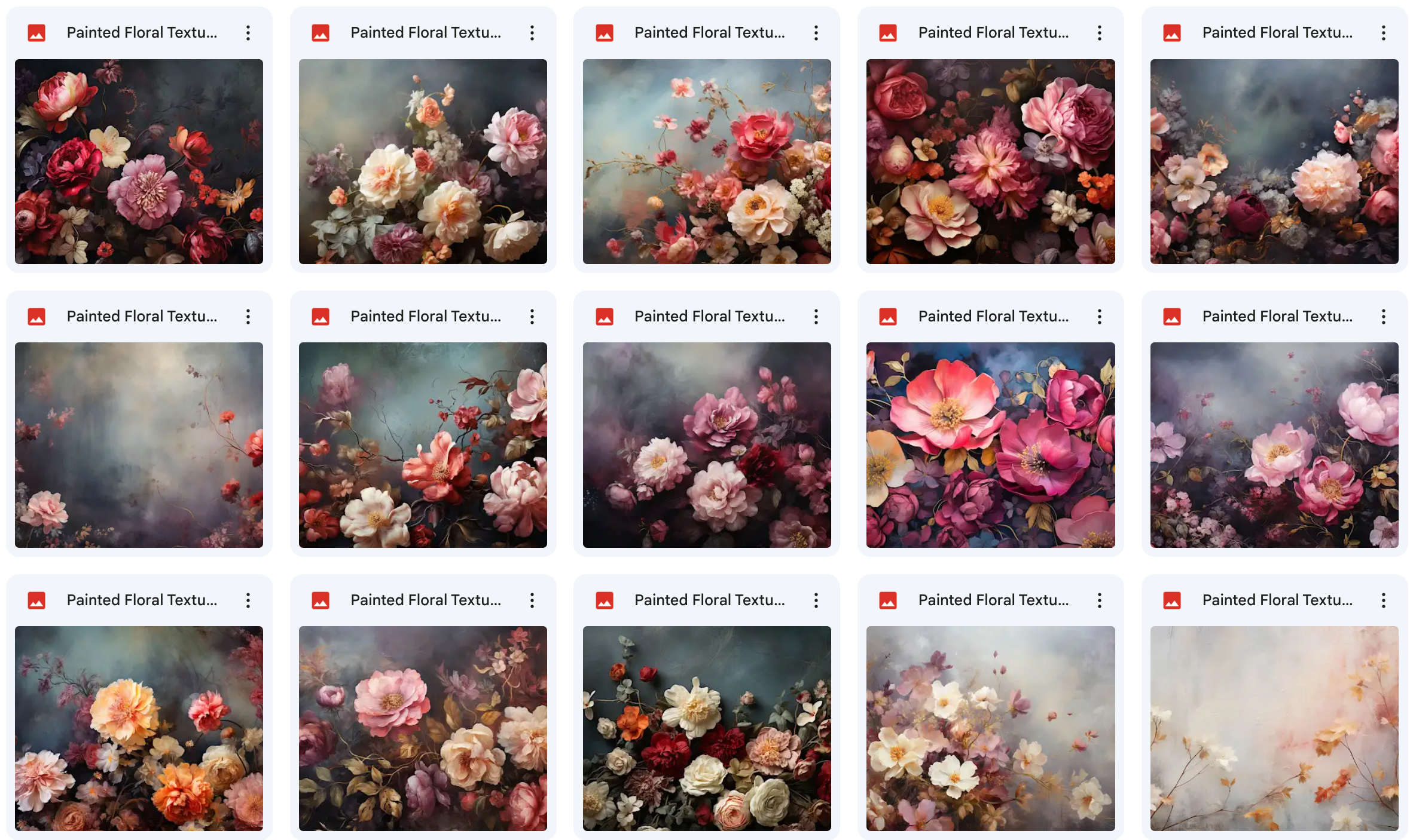 Grand Painted Floral Textures Bundle - Meg Bitton Productions