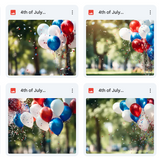 4th of July Celebration Background Bundle
