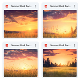 Summer Dusk Background Bundle