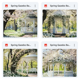 Spring Gazebo Background Bundle