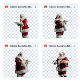 Magical Cookie Santa Model Overlays