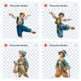 Magical Pinocchio Model Overlays