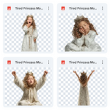 Magical Tired Princess Model Overlays