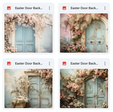 Easter Door Background Bundle