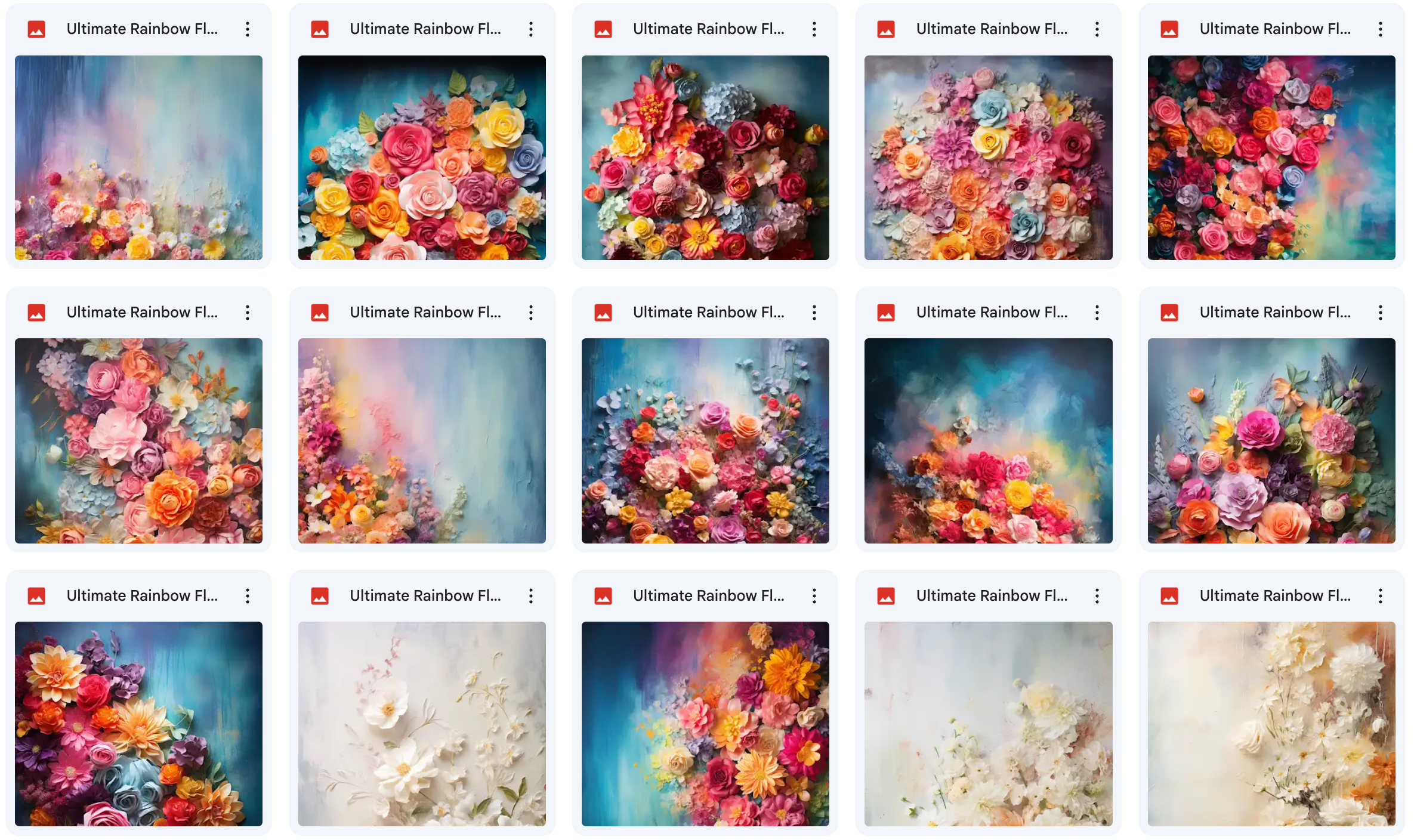 Ultimate Rainbow Floral Portrait Background Bundle - Meg Bitton Productions