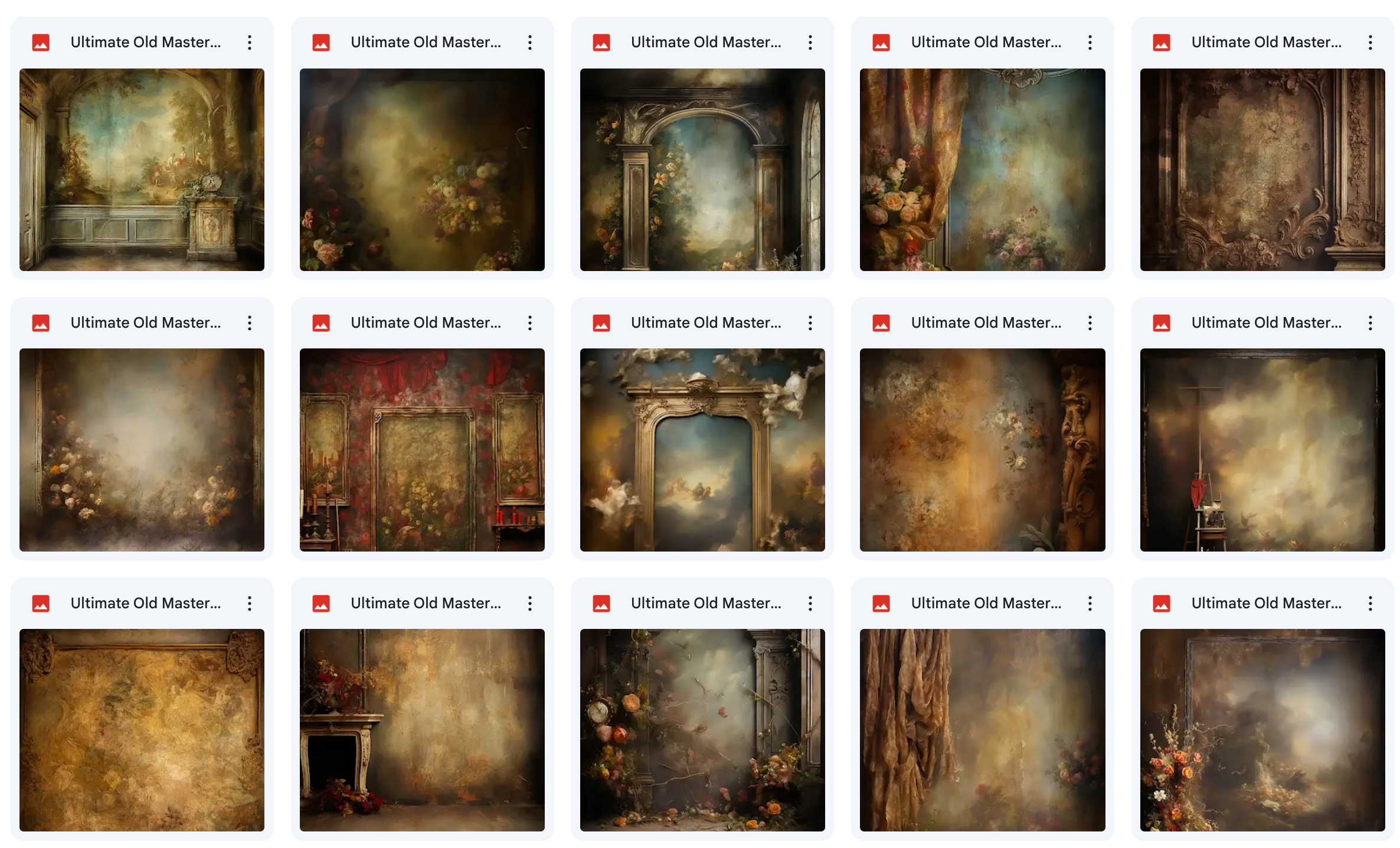 Ultimate Old Masters Background Bundle - Meg Bitton Productions