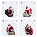 Magical Jolly Santa Model Overlays