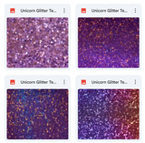 Magical Unicorn Glitter Textures