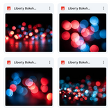 Magical Liberty Bokeh Overlays