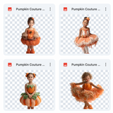 Magical Pumpkin Couture Model Overlays