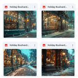 Holiday Boulevard Background Bundle