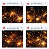 Magical Sparkler Bokeh Overlays