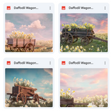 Daffodil Wagon Background Bundle