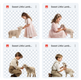 Magical Sweet Little Lamb Model Overlays