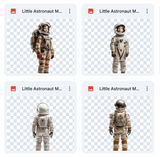 Magical Little Astronaut Model Overlays
