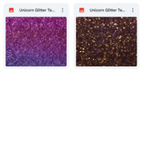 Magical Unicorn Glitter Textures