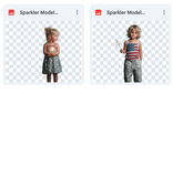 Magical Sparkler Model Overlays