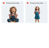 Magical Fireworks Show Model Overlays