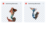 Magical Swimming Mermaid Model Overlays