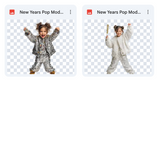 Magical New Years Pop Model Overlays