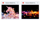 Magical Unicorn Bokeh Overlays