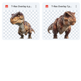 Magical T-Rex Overlays