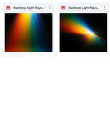 Magical Rainbow Light Rays Overlays