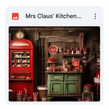 Mrs. Claus' Kitchen Background Bundle
