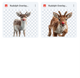 Magical Rudolph Overlays