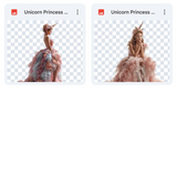 Magical Unicorn Princess Model Overlays
