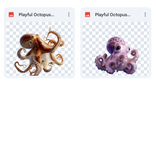 Magical Playful Octopus Overlays