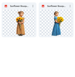 Magical Sunflower Bouquet Model Overlays