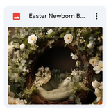 Easter Newborn Basket Background Bundle