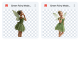 Magical Green Fairy Model Overlays