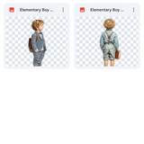 Magical Elementary Boy Model Overlays