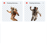 Magical Floating Astronaut Model Overlays