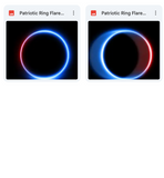 Magical Patriotic Ring Flare Overlays