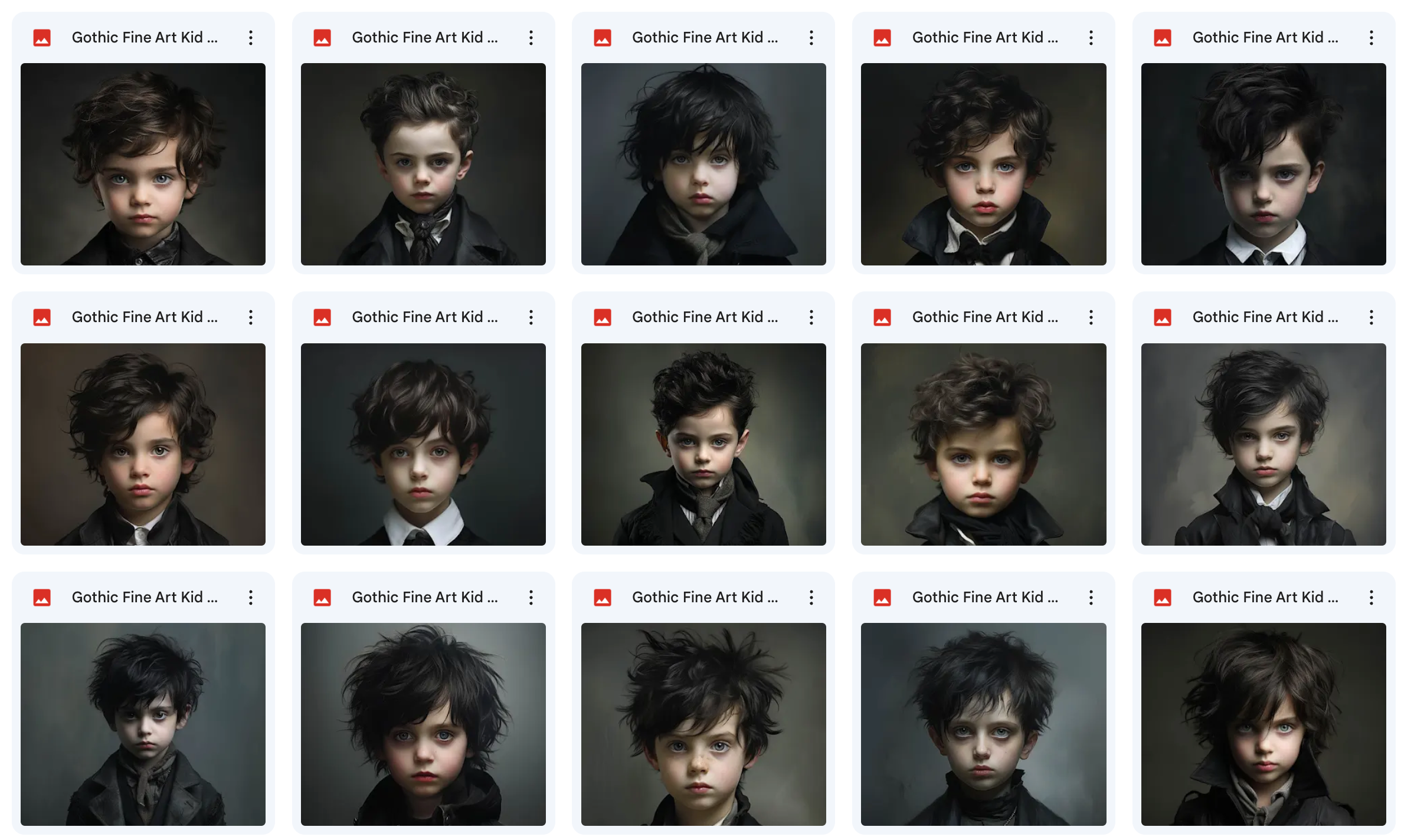 Gothic Fine Art Kids Asset Pack - Meg Bitton Productions